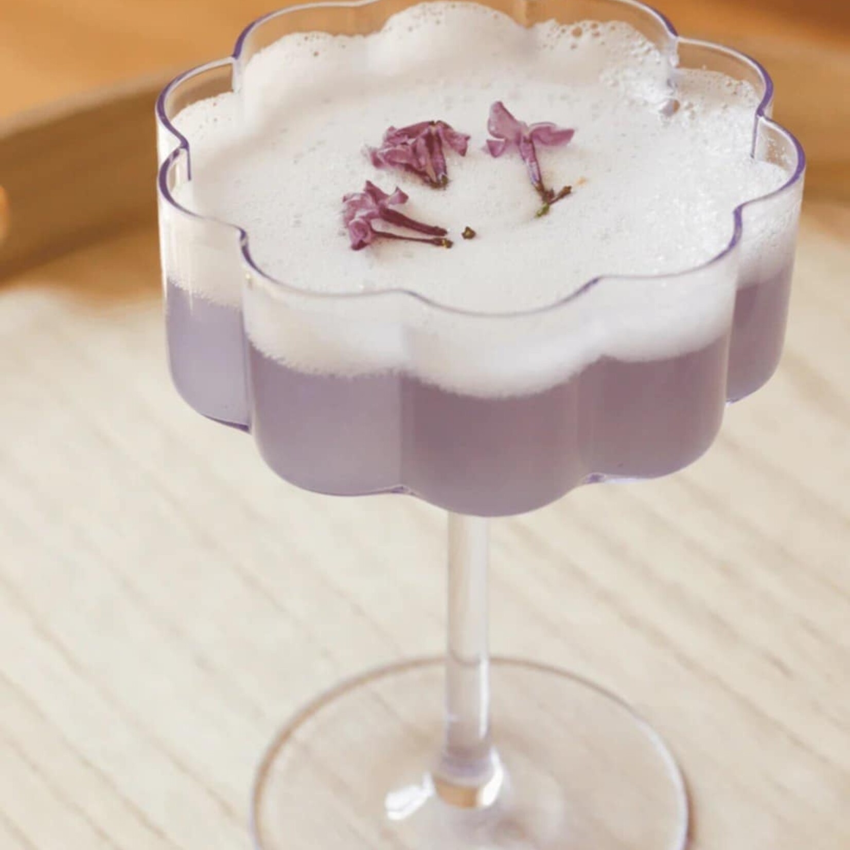 moi d'abord Verre à cocktail fleur - Lilas