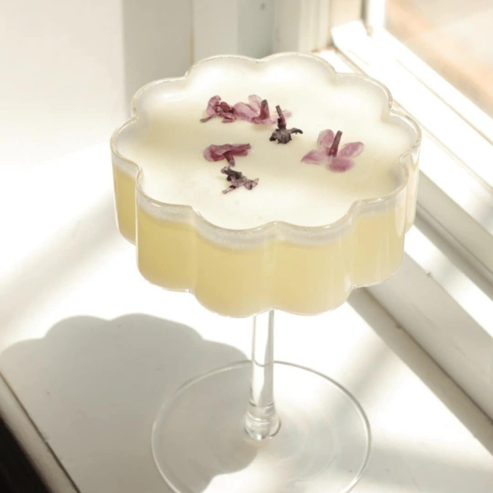 moi d'abord Verre à cocktail fleur - Clair