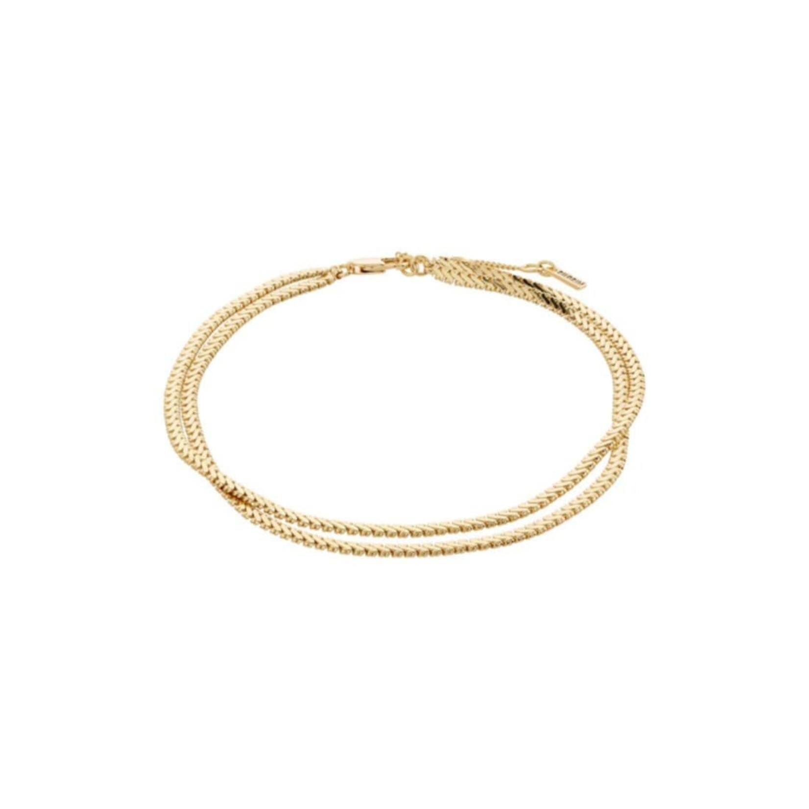 Pilgrim Jelona Bracelet de cheville Recyclé - Gold Plated