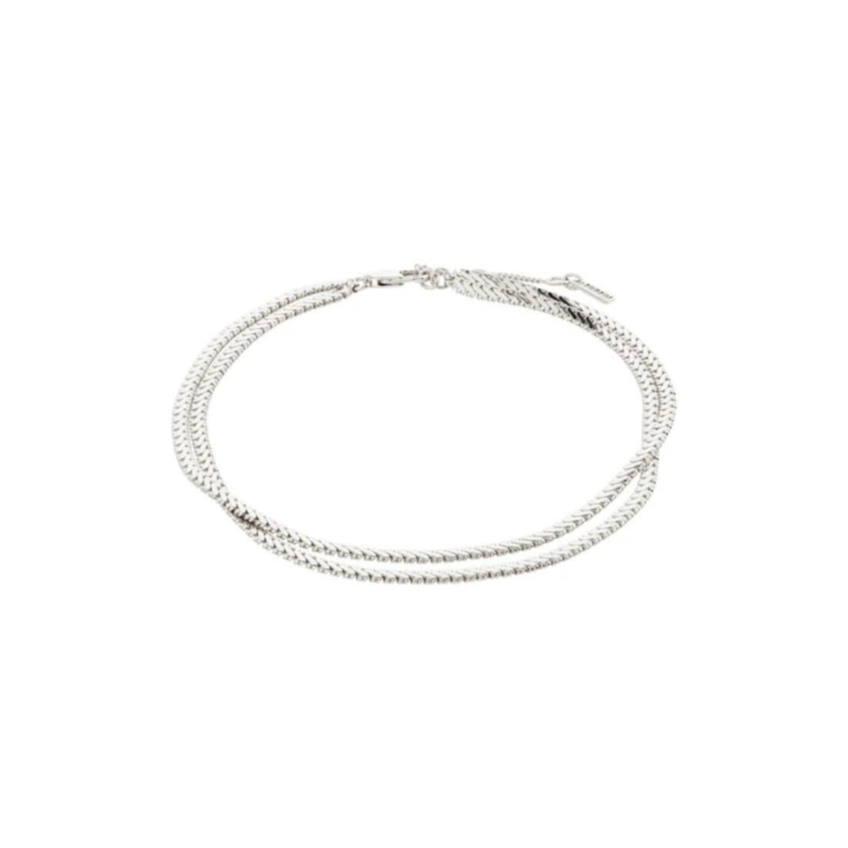 Pilgrim Jelona Bracelet de cheville Recyclé - Silver Plated