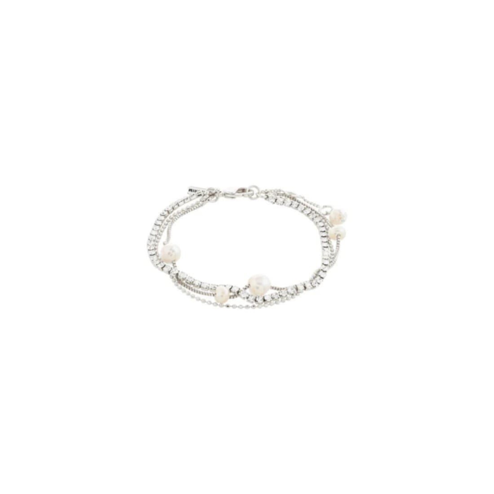 Pilgrim Breeze Bracelet Recyclé - Silver Plated