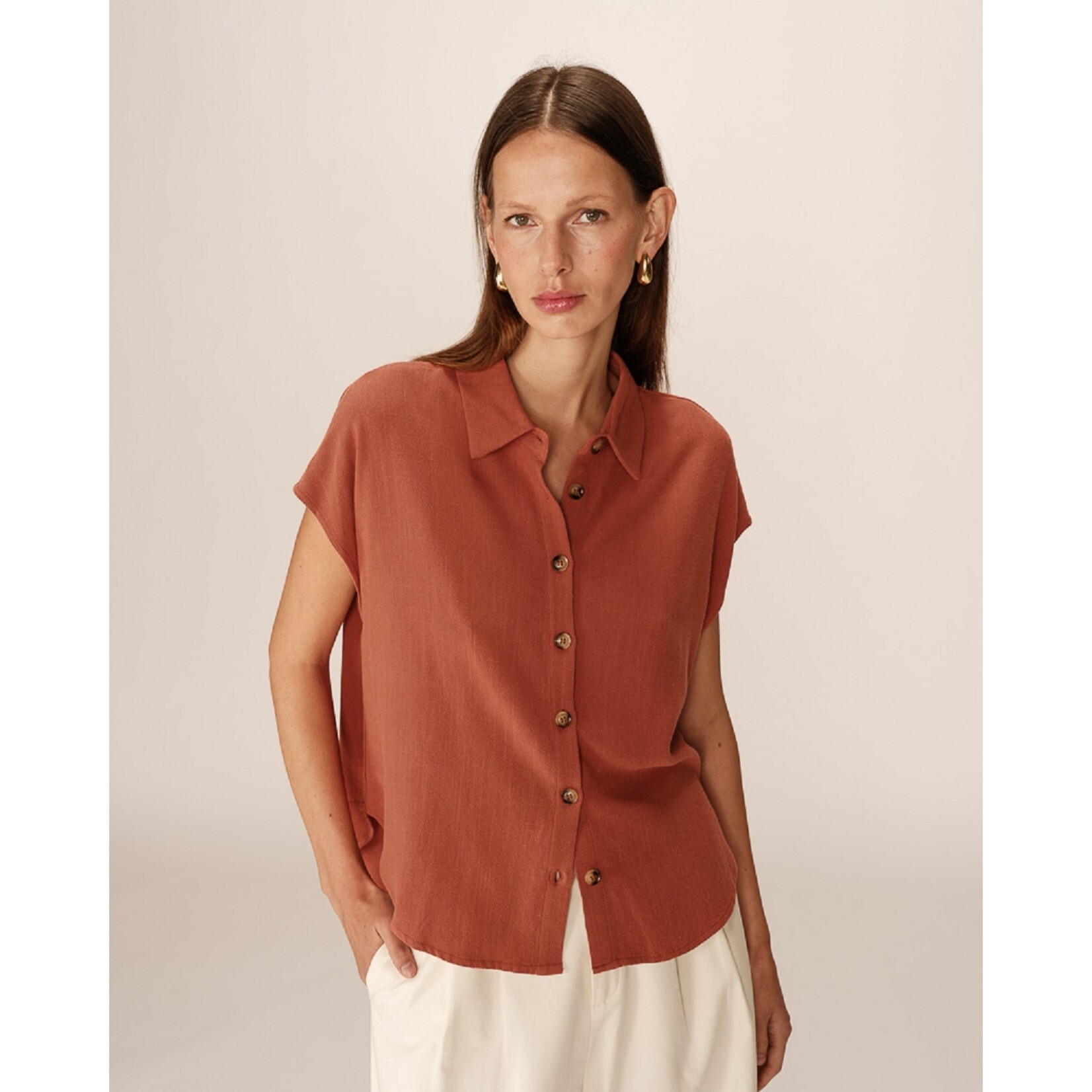 Grace & Mila Top Perez 13104 - Terracotta