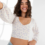 Daily Story Eva blouse - Blue floral