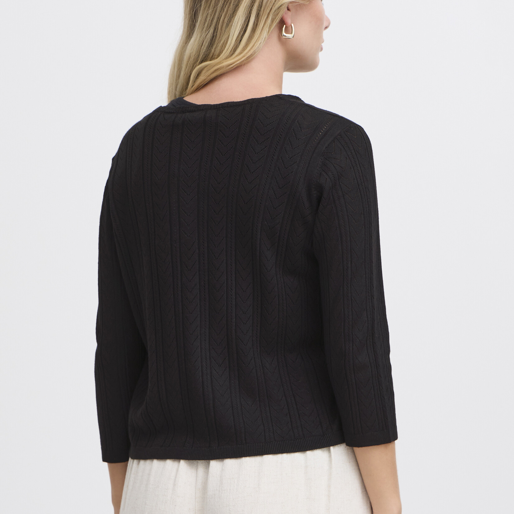 Fransa Cardigan Lora - Black