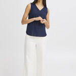 Fransa Chemise Vina sans Manche - Navy Blazer