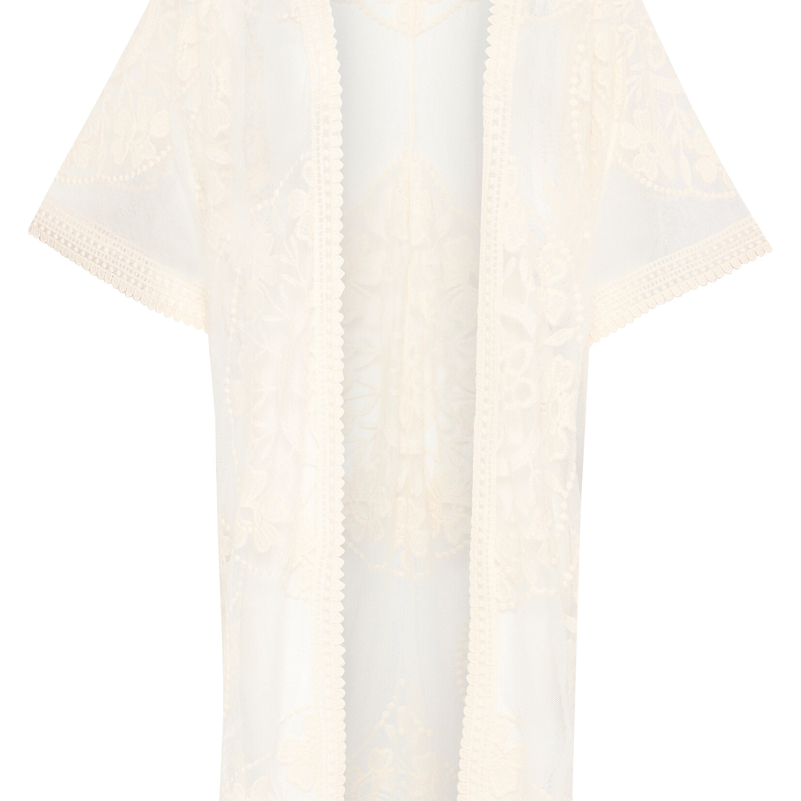 Ichi Cache-maillot Abree avec Broderie - Cloud Dancer