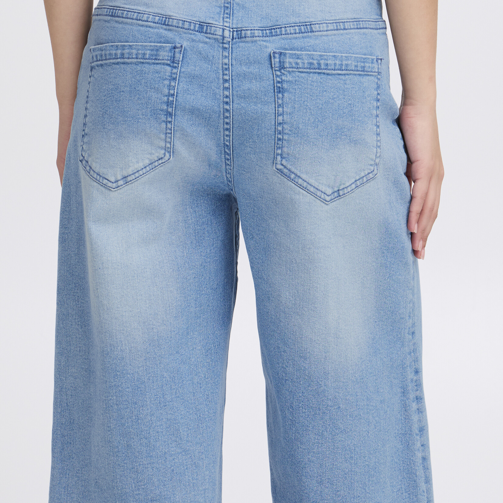Ichi Short Cally  - Light Blue Washed