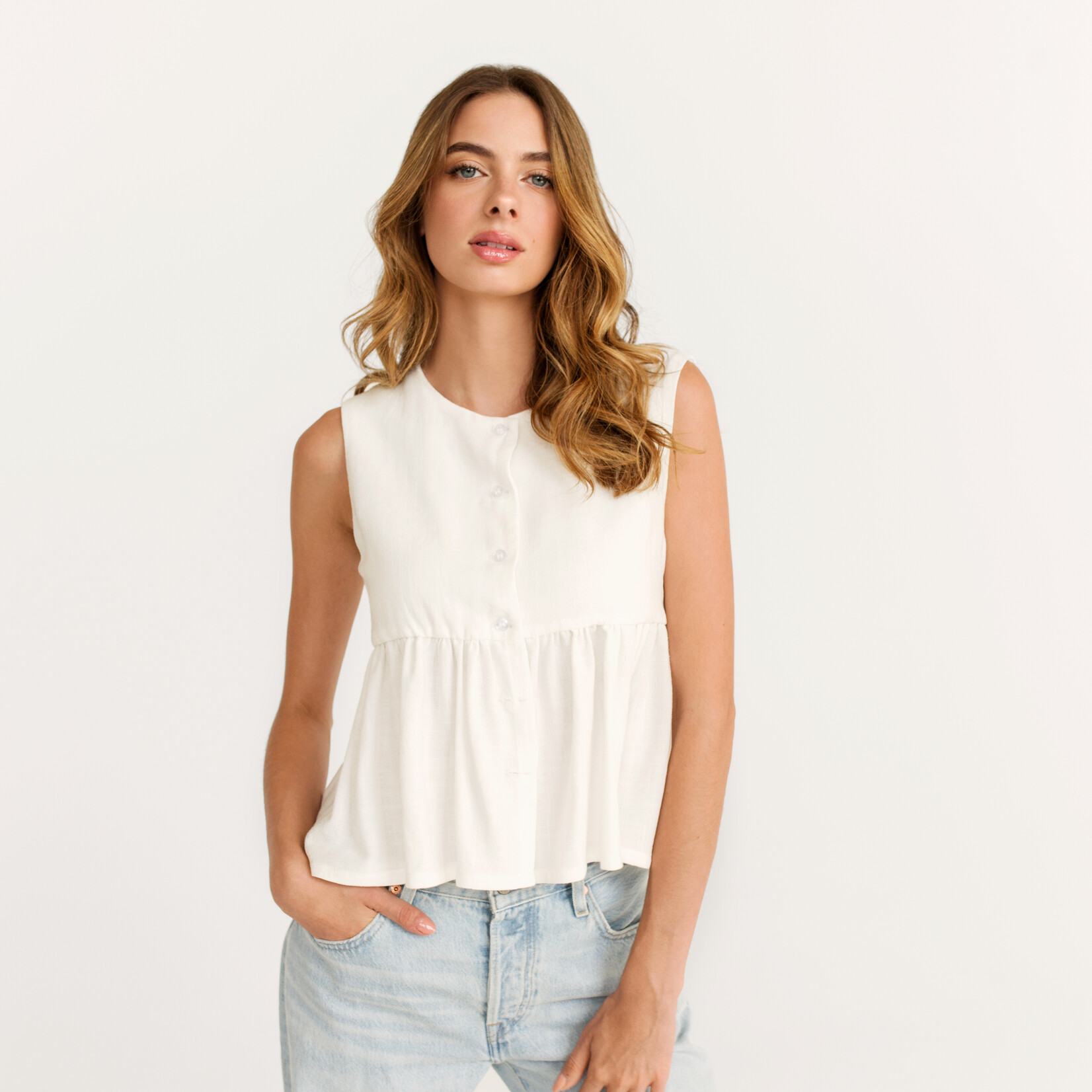 Daily Story Blouse Leanne - White