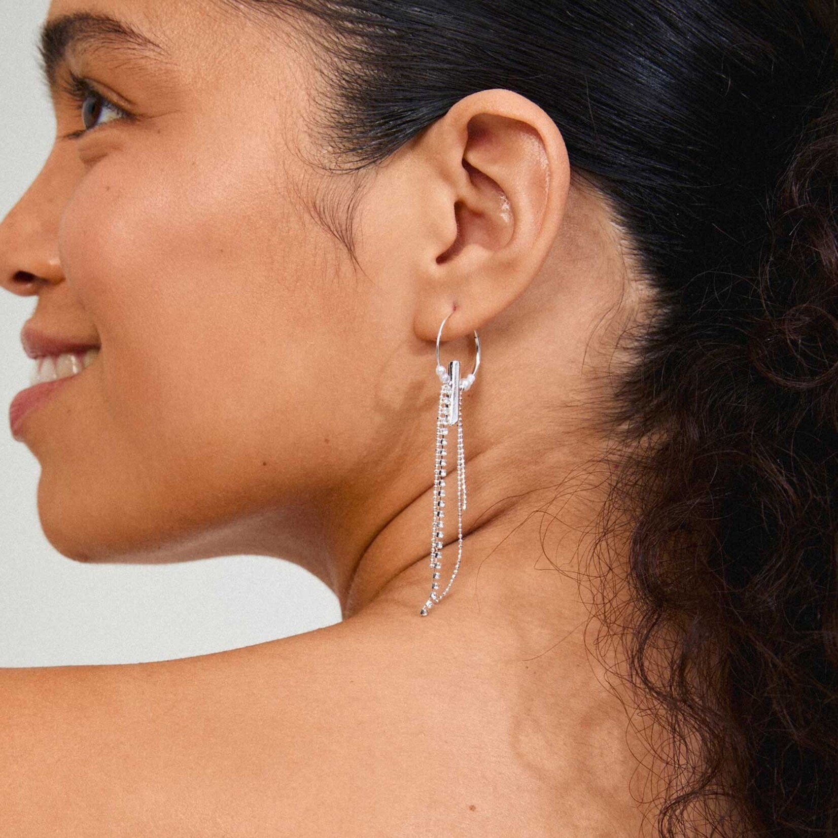 Pilgrim Starlight Boucle d'oreille Recyclé - Silver Plated