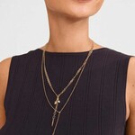 Pilgrim Breeze Collier 2en1 Recyclé - Gold Plated