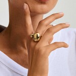 Pilgrim Alvin Bague Recyclé - Gold Plated