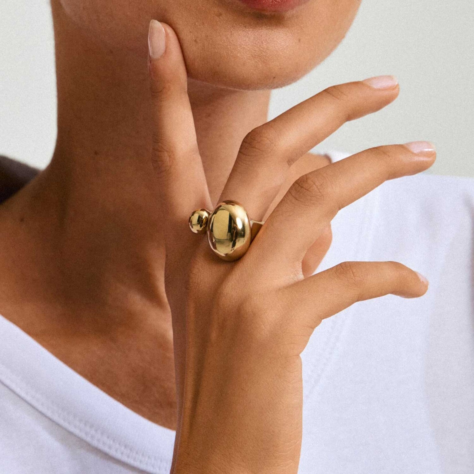 Pilgrim Alvin Bague Recyclé - Gold Plated
