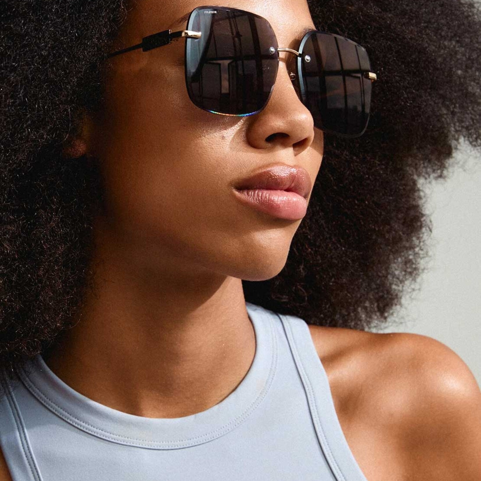 Pilgrim Aylin Lunette soleil Recyclé - Gris & Gold