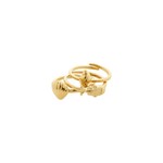 Pilgrim Breeze Bague 3en1 Recyclé - Gold Plated