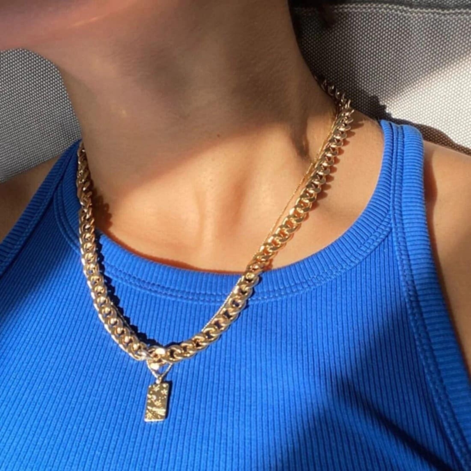 Pilgrim Fuchsia Collier Recyclé - Gold Plated
