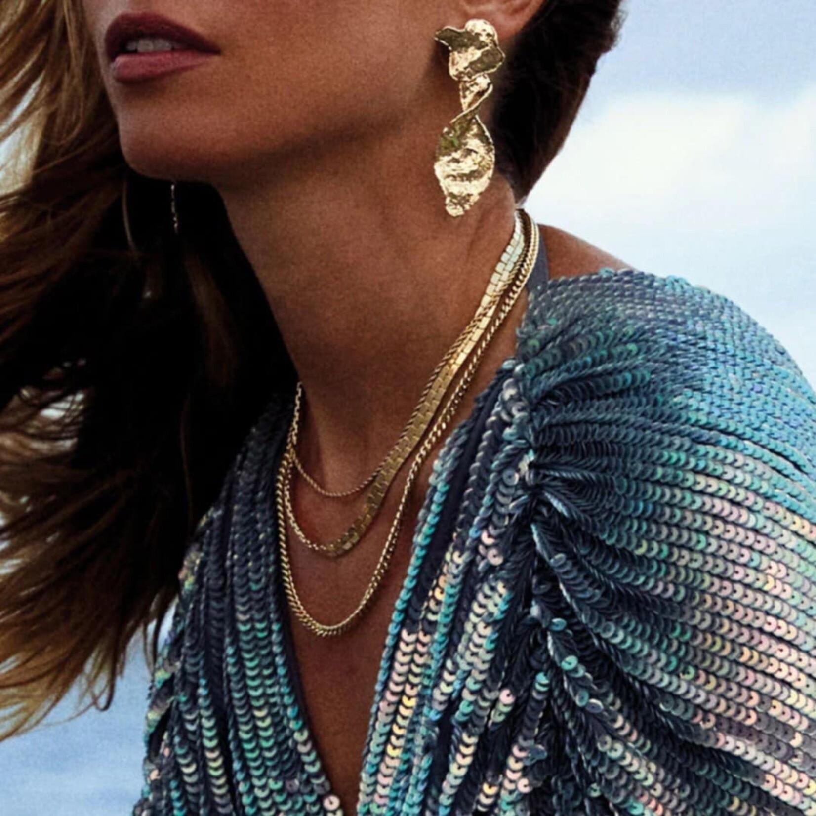 Pilgrim Fuchsia Collier Recyclé - Gold Plated