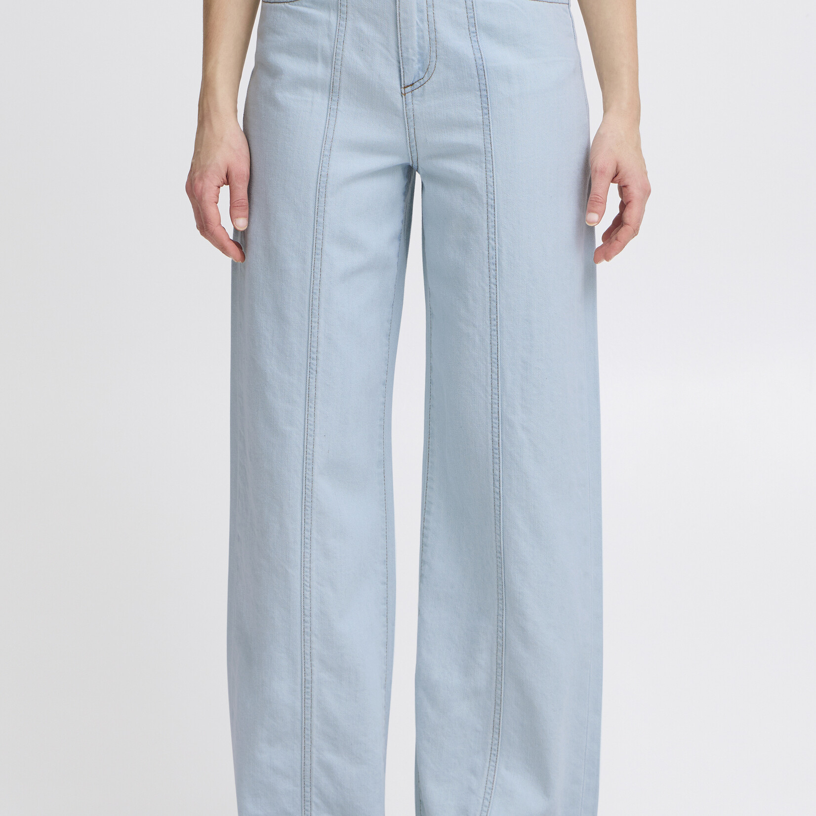 b.young Jeans Patte Large Lonia - Light Blue