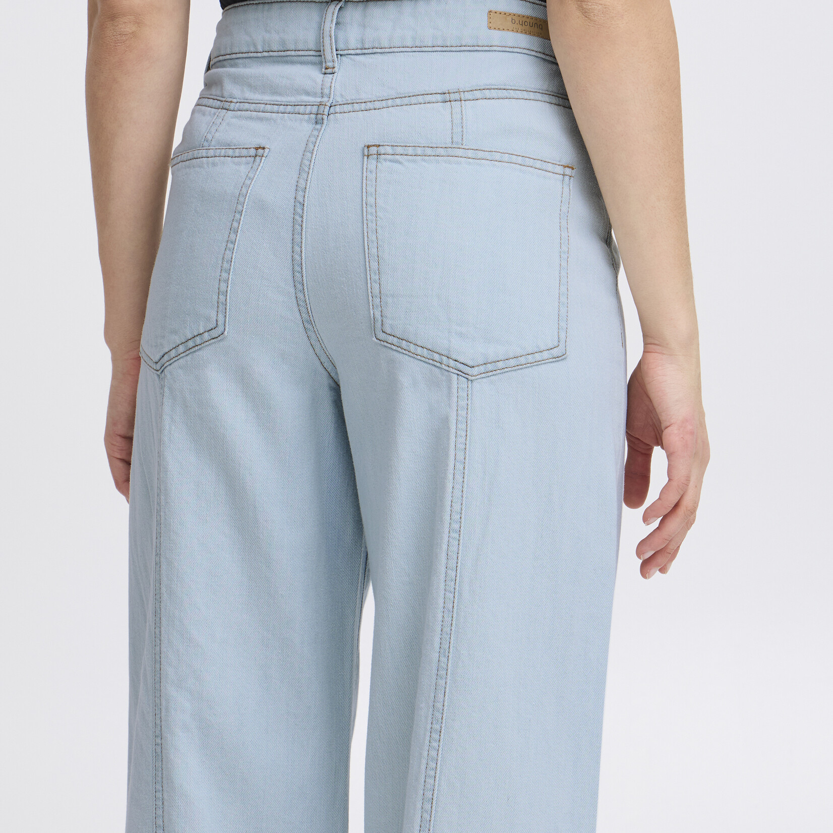 b.young Jeans Patte Large Lonia - Light Blue
