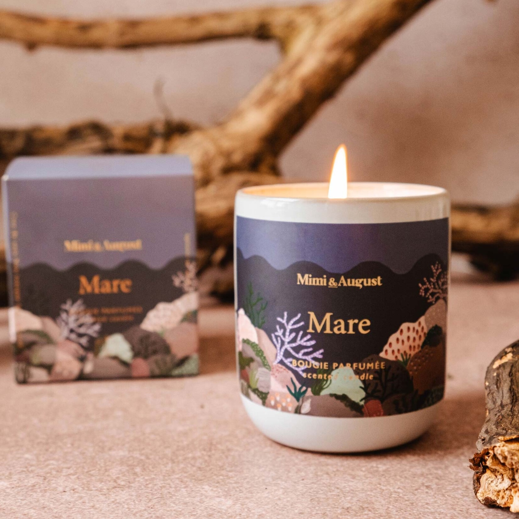 Mimi & August Bougie réutilisable - Mare