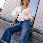 Jeans Lily Jambre Droite à taille haute - Blue Diddley