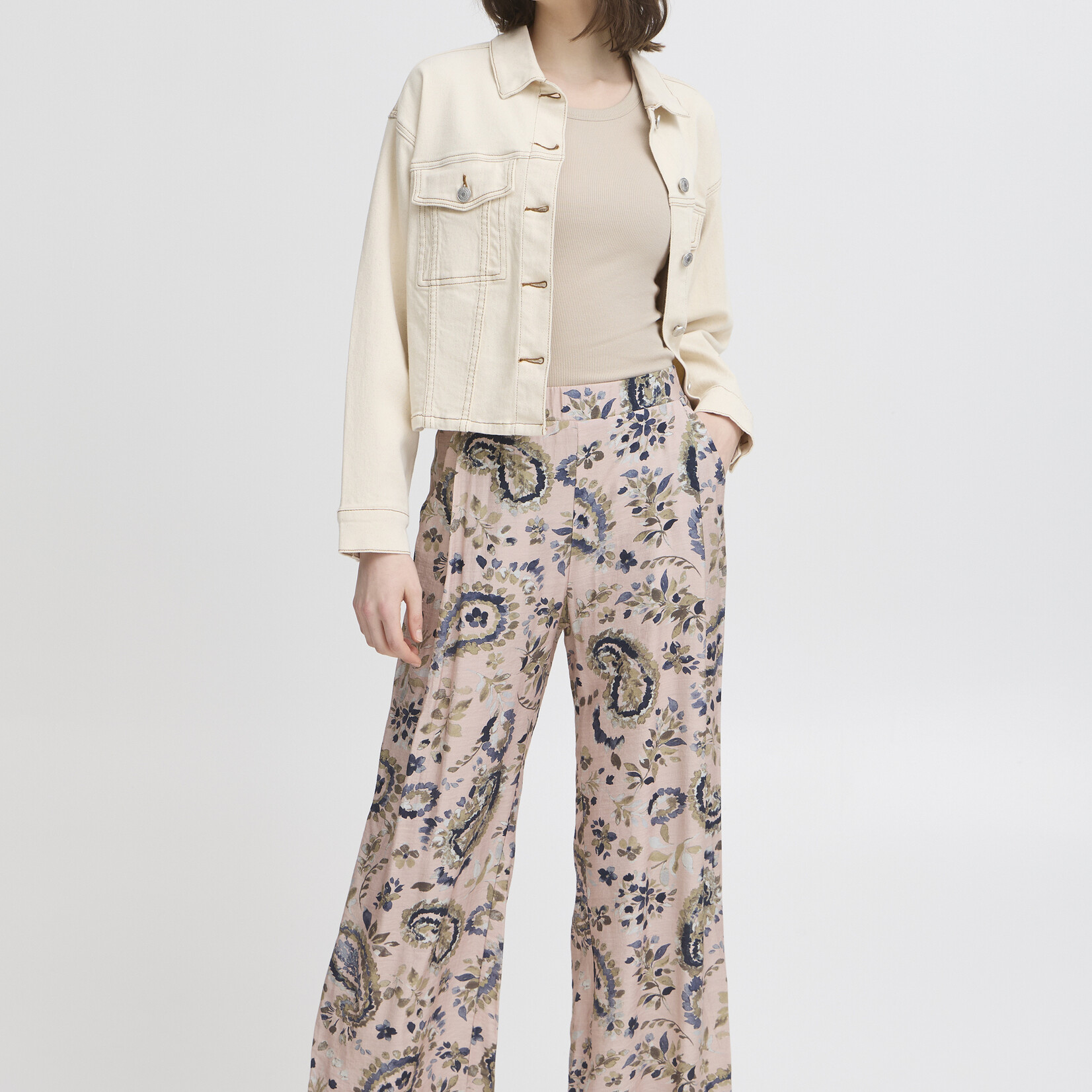 Fransa Pantalon Ariana - Rose Smoke Mix