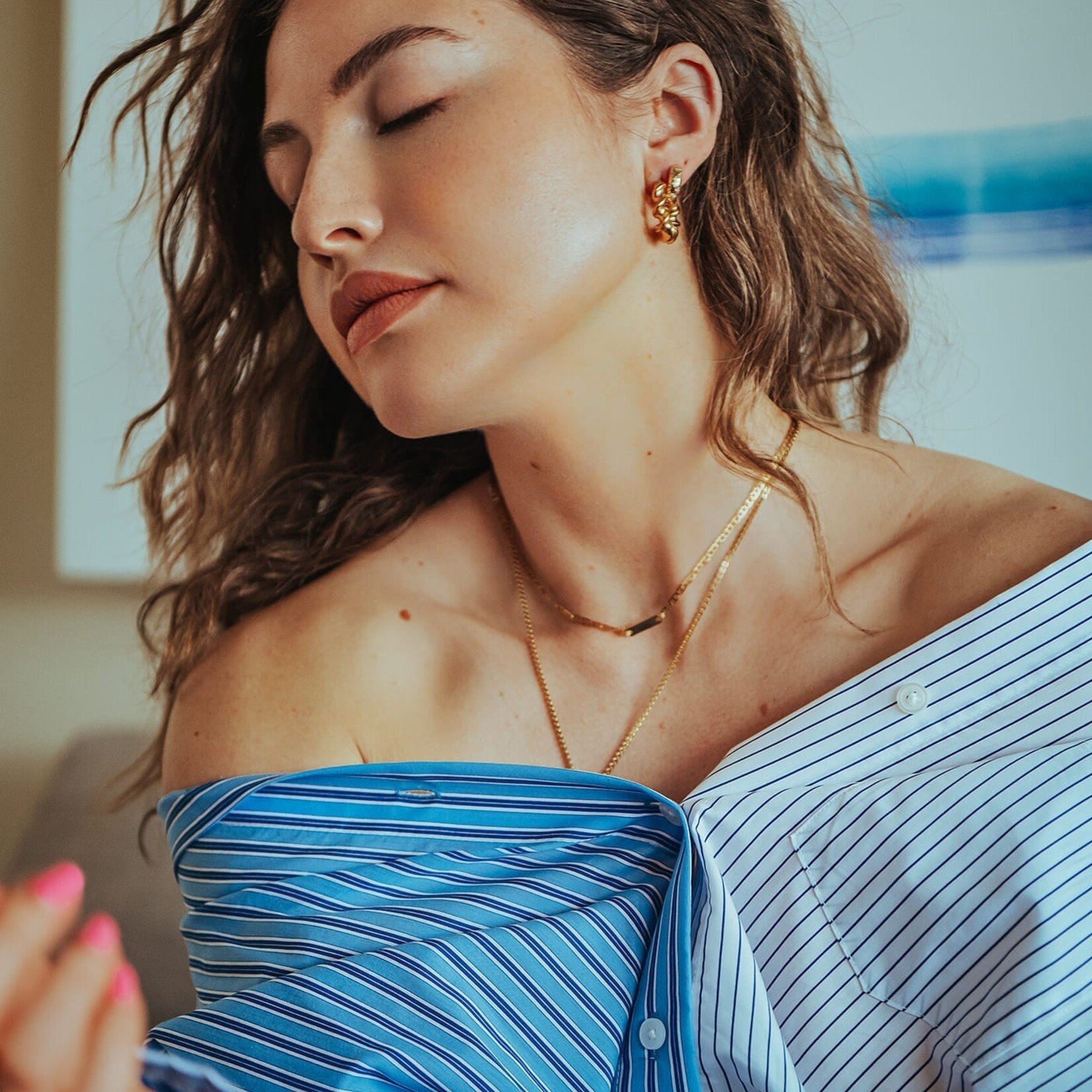 Welldunn jewelry Boucles d`oreilles Starloop - Gold
