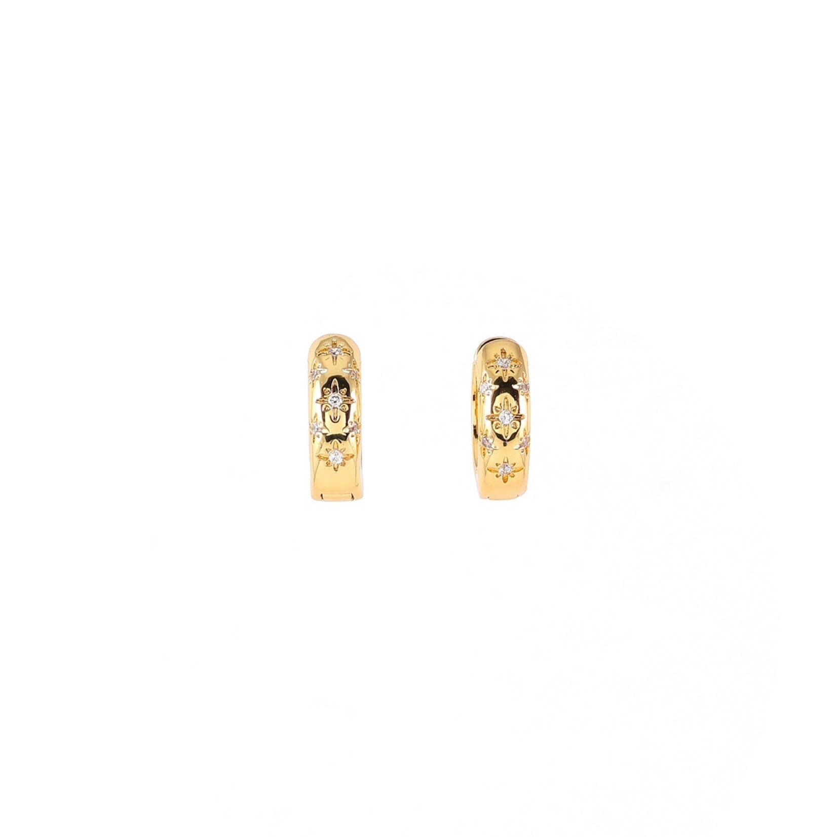 Welldunn jewelry Boucles d`oreilles Starloop - Gold