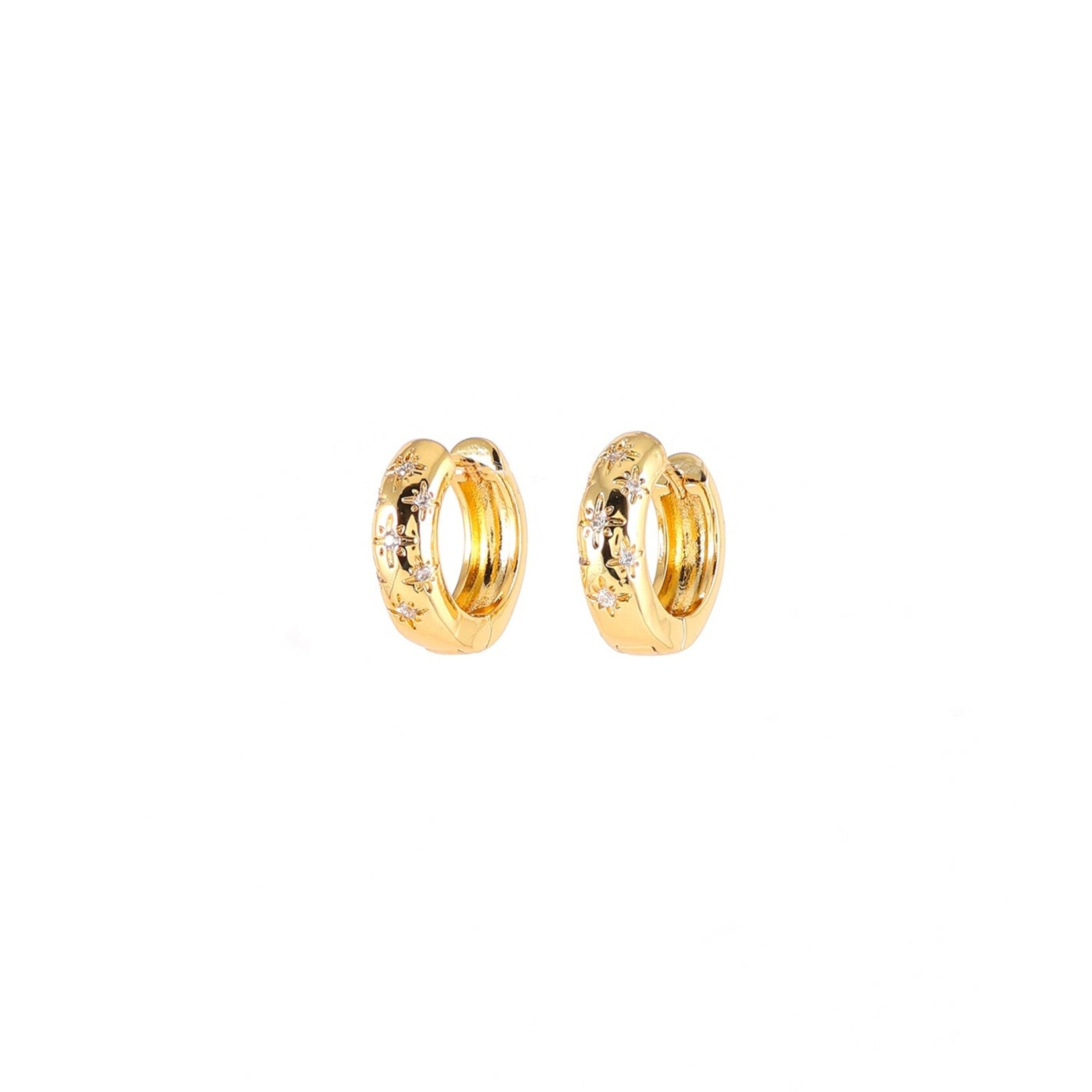 Welldunn jewelry Boucles d`oreilles Starloop - Gold