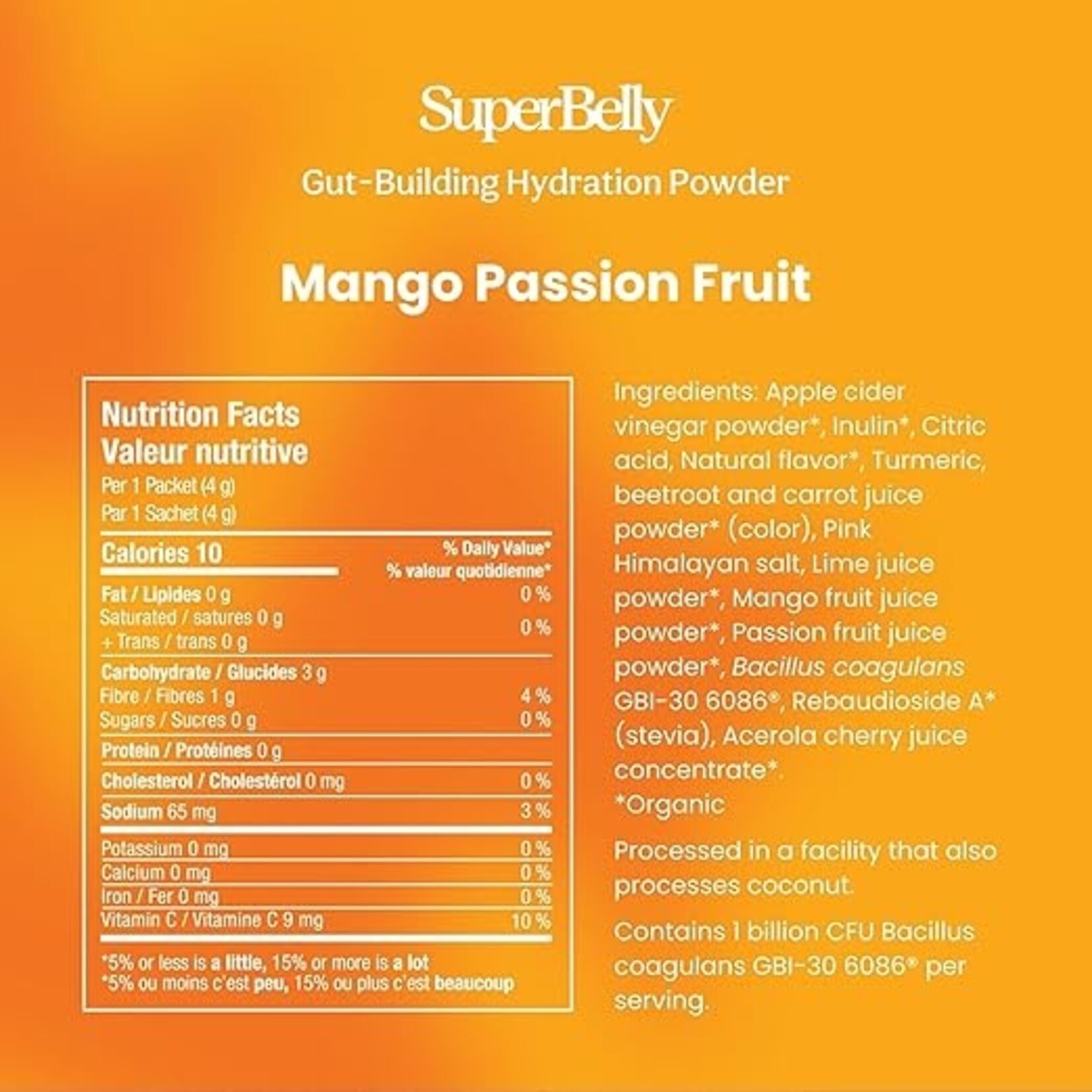 Blume Poudre digestive hydratante - Mangue & Fruit de la passion