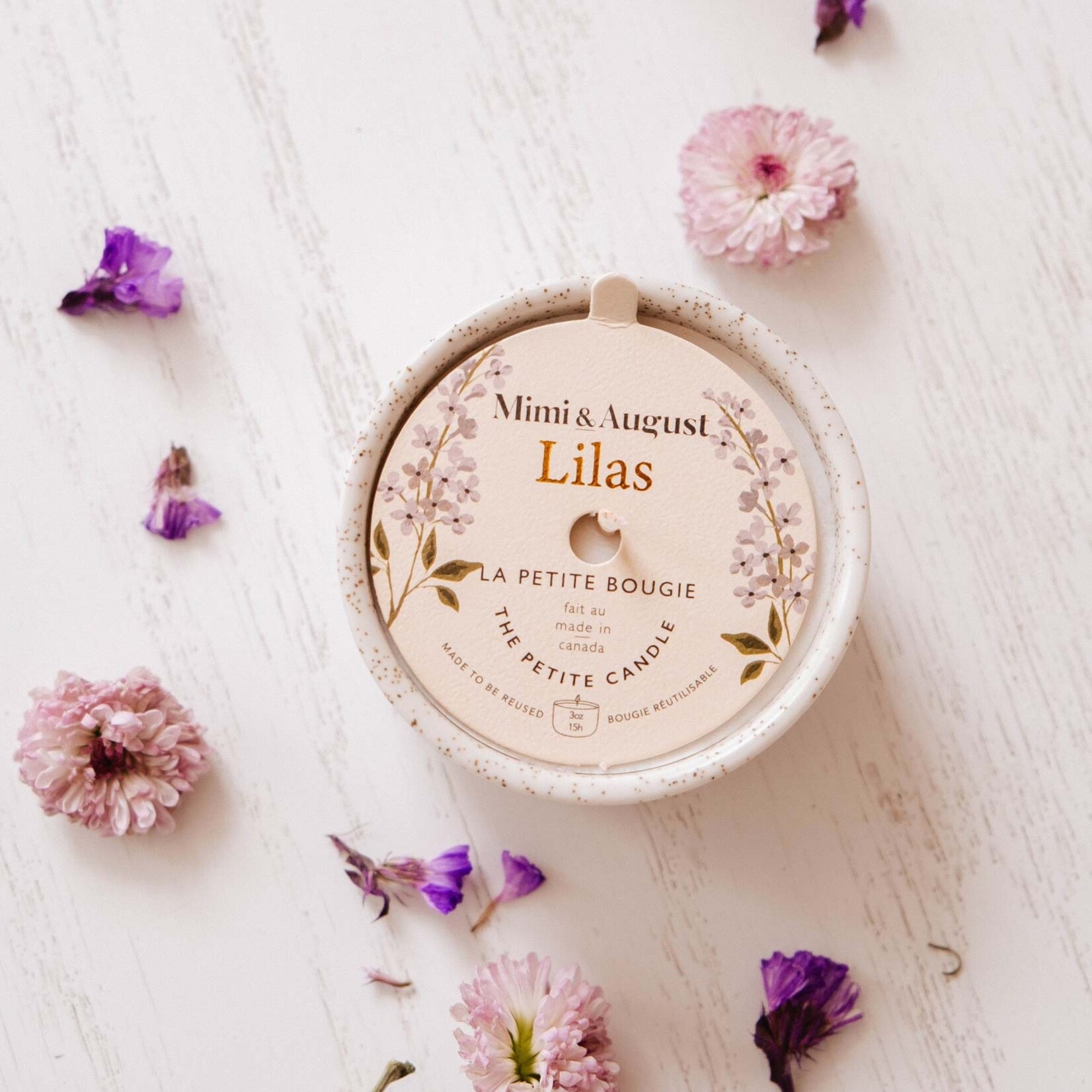 Mimi & August Lilac Bougie Réutilisable - 3oz