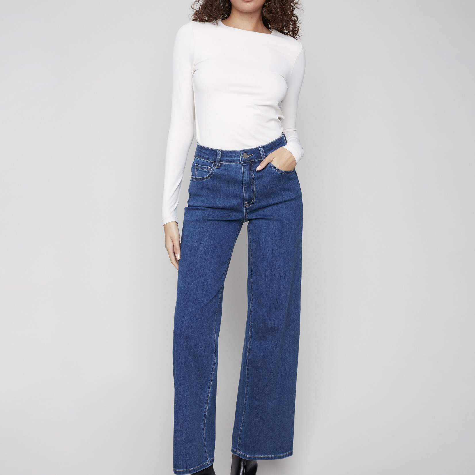 Charlie B Jean à jambe large - Indigo