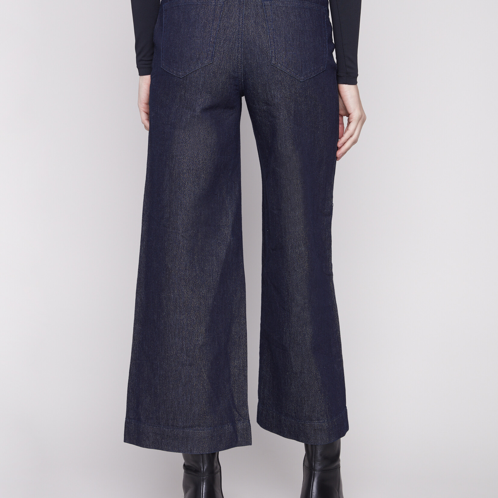 Charlie B Jean évasé avec poches plaquées - Bleu noir