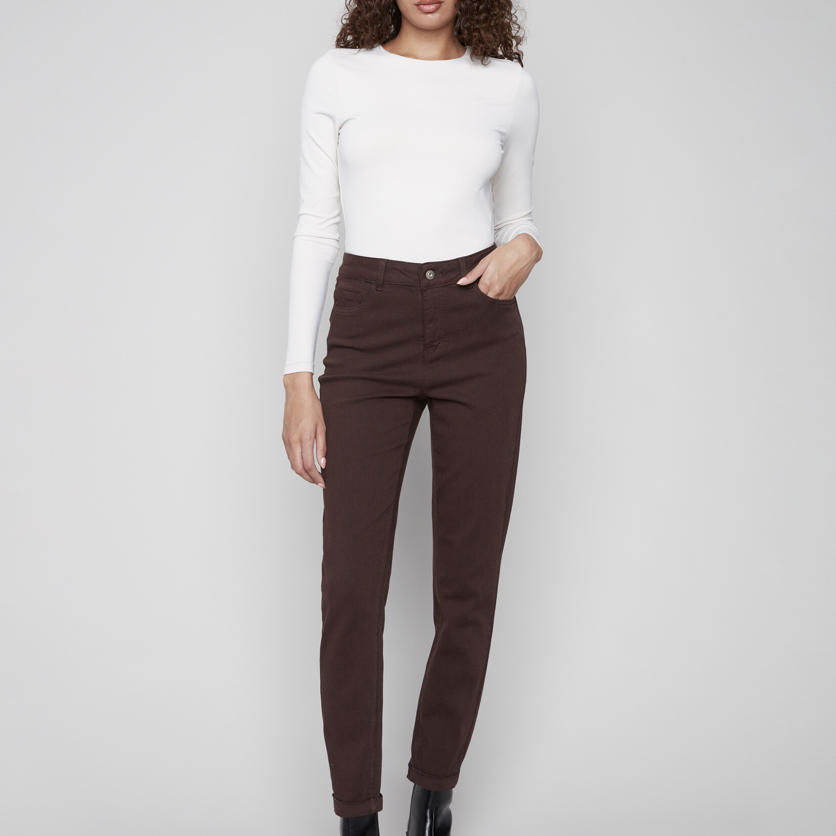 Charlie B Pantalon twill - Moka