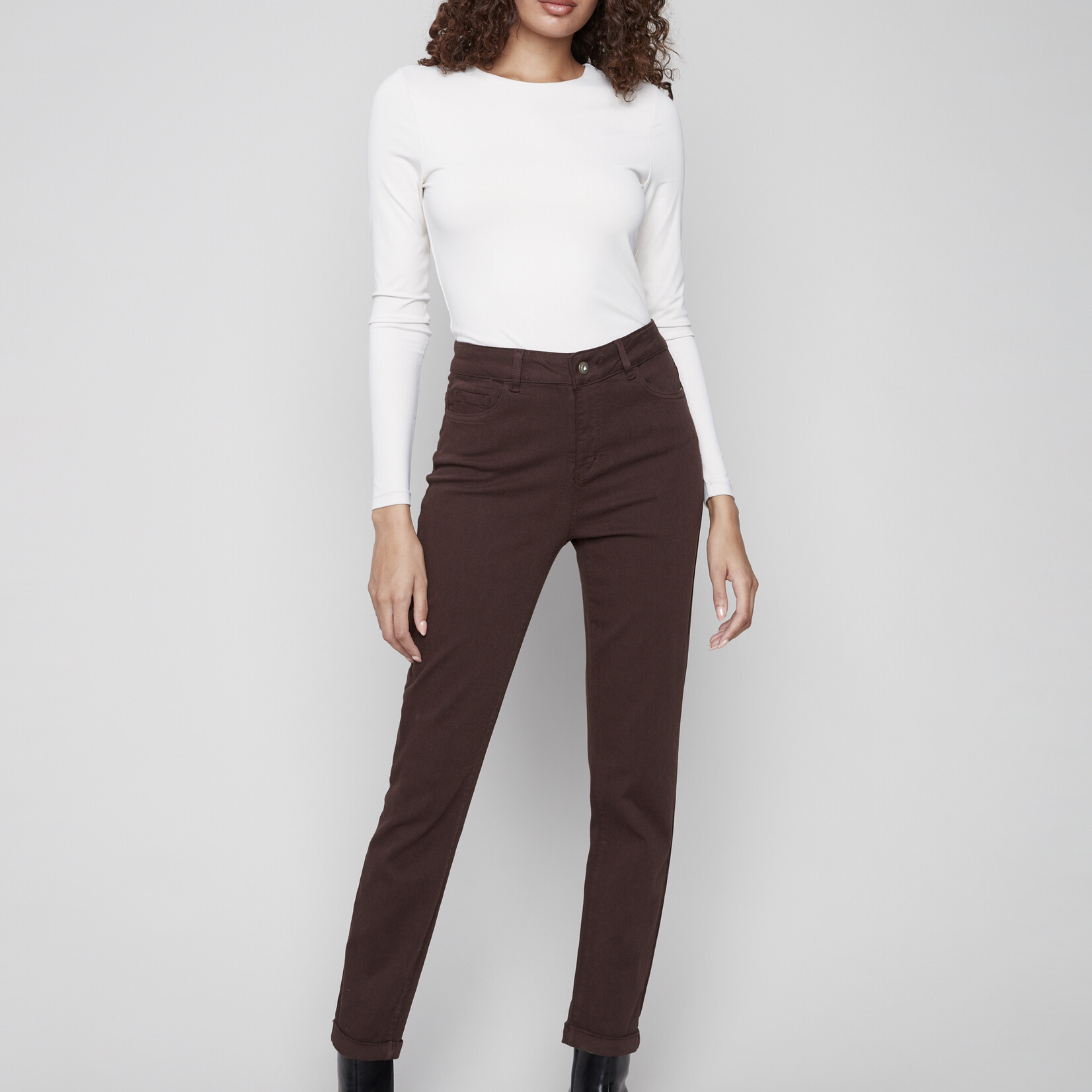 Charlie B Pantalon twill - Moka