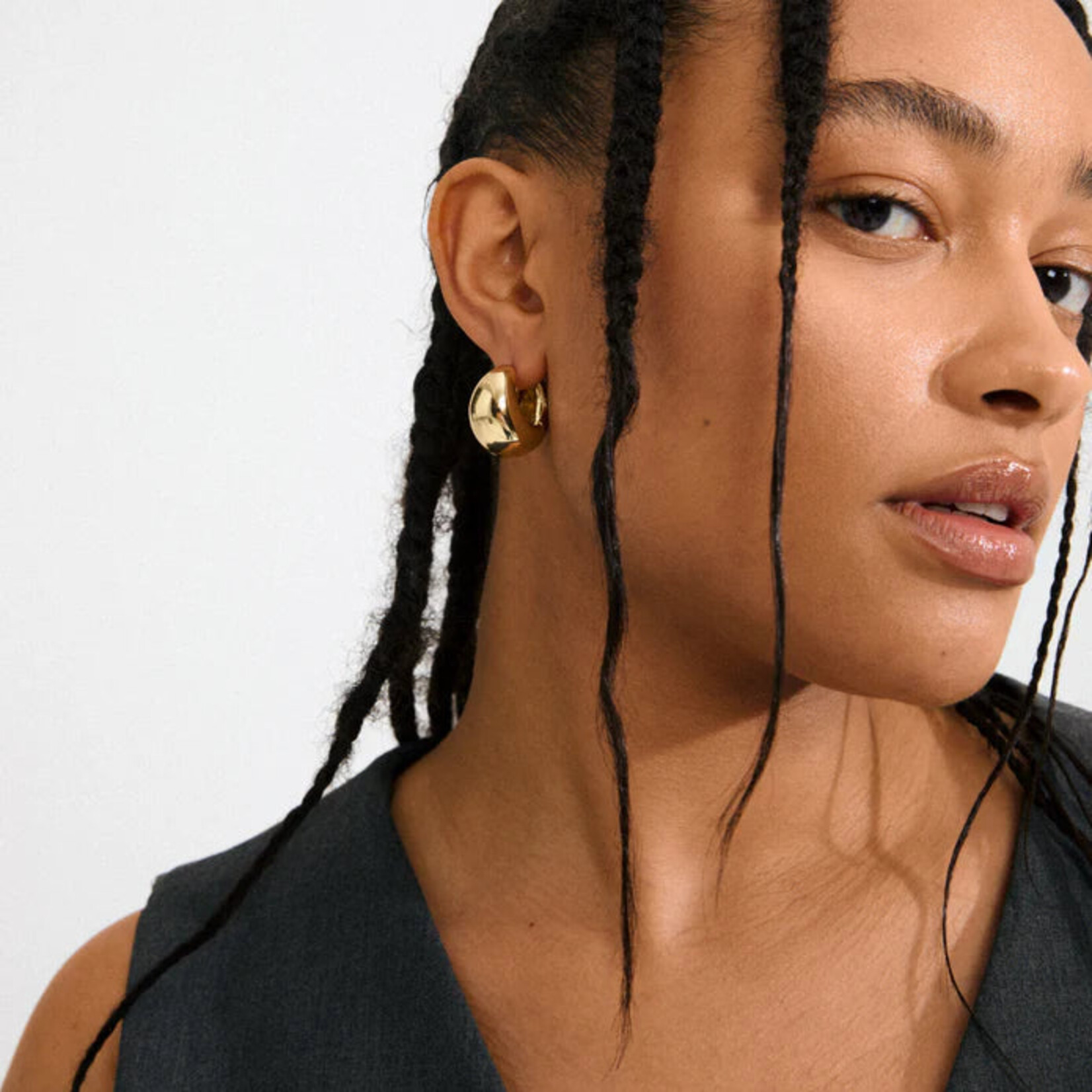 Pilgrim Free Boucles D'oreilles Recyclé - Gold Plated