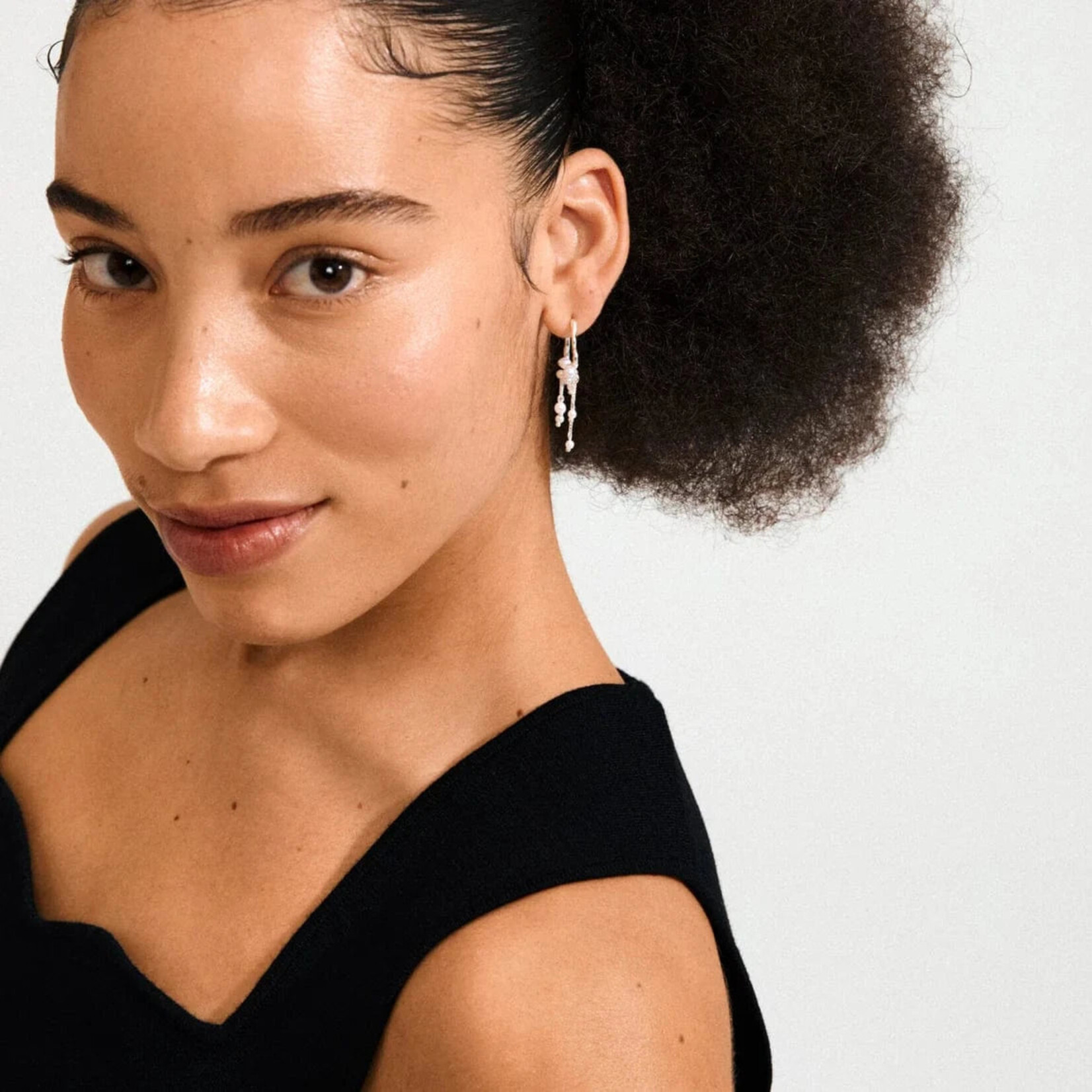 Pilgrim Jasper Boucles D'oreilles Recyclé - Silver Plated