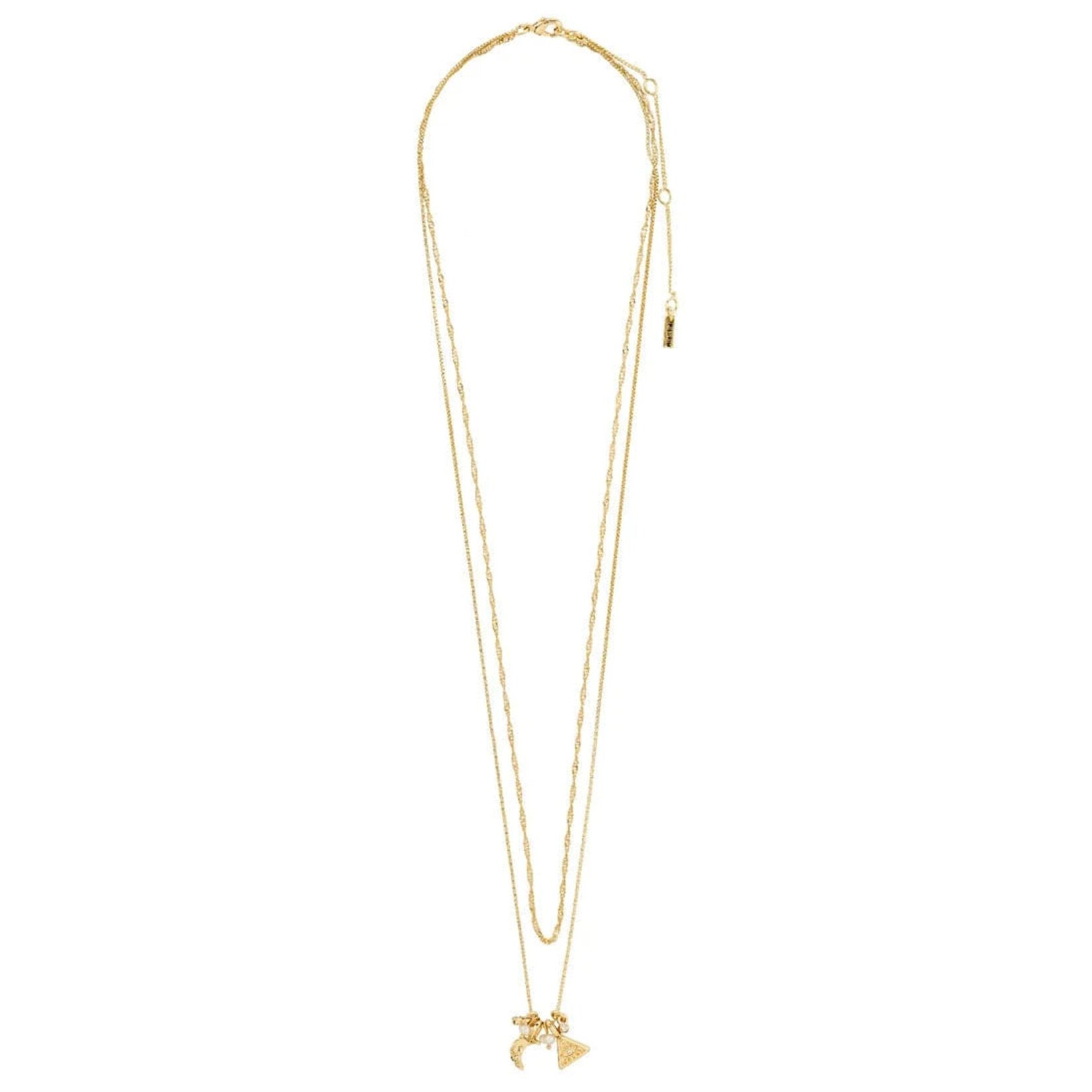Pilgrim Between Collier 2 en 1 Recyclé - Gold Plated