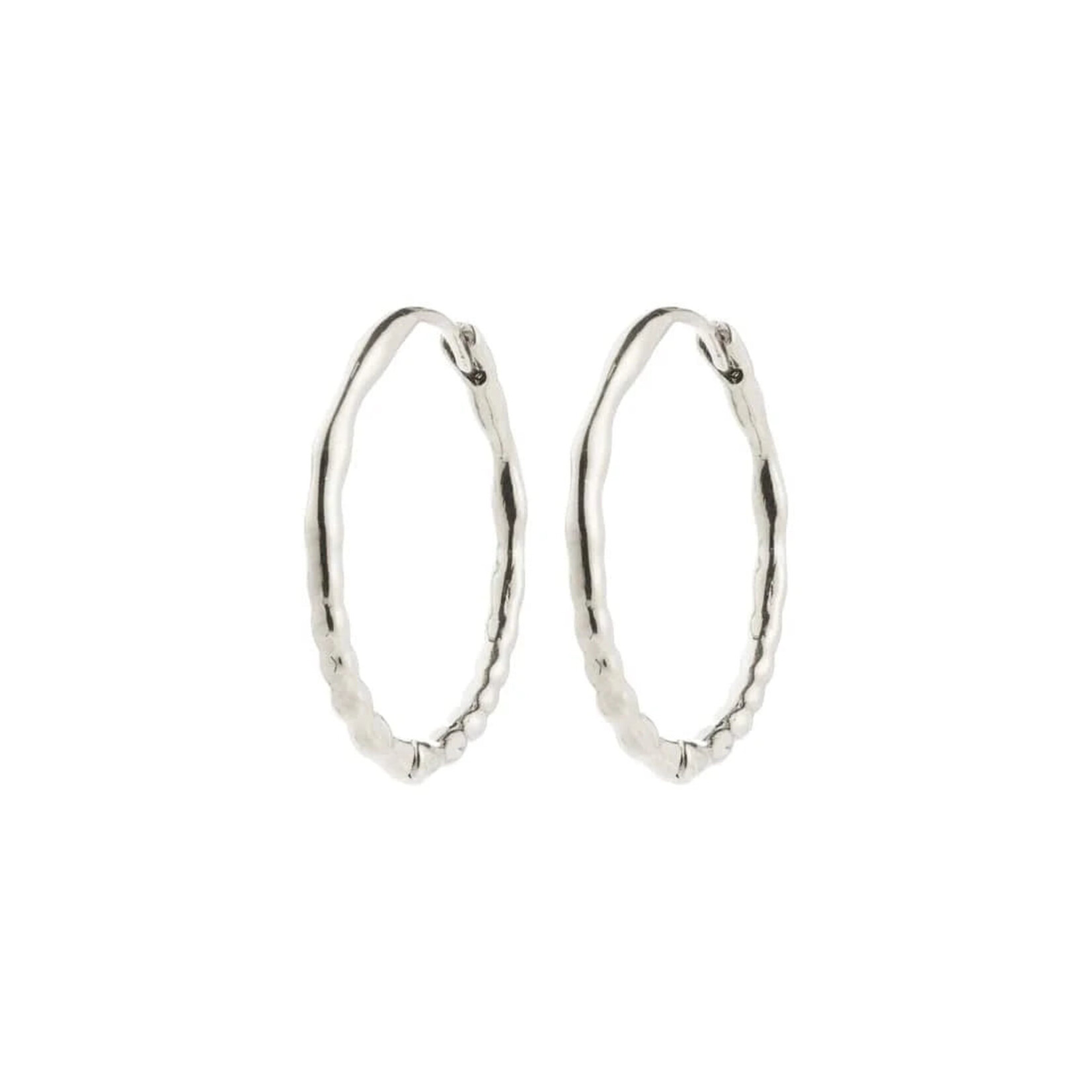 Pilgrim Between Boucles D'oreilles Recyclé - Silver Plated