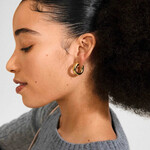 Pilgrim Phase Boucles D'oreilles Recyclé - Gold Plated