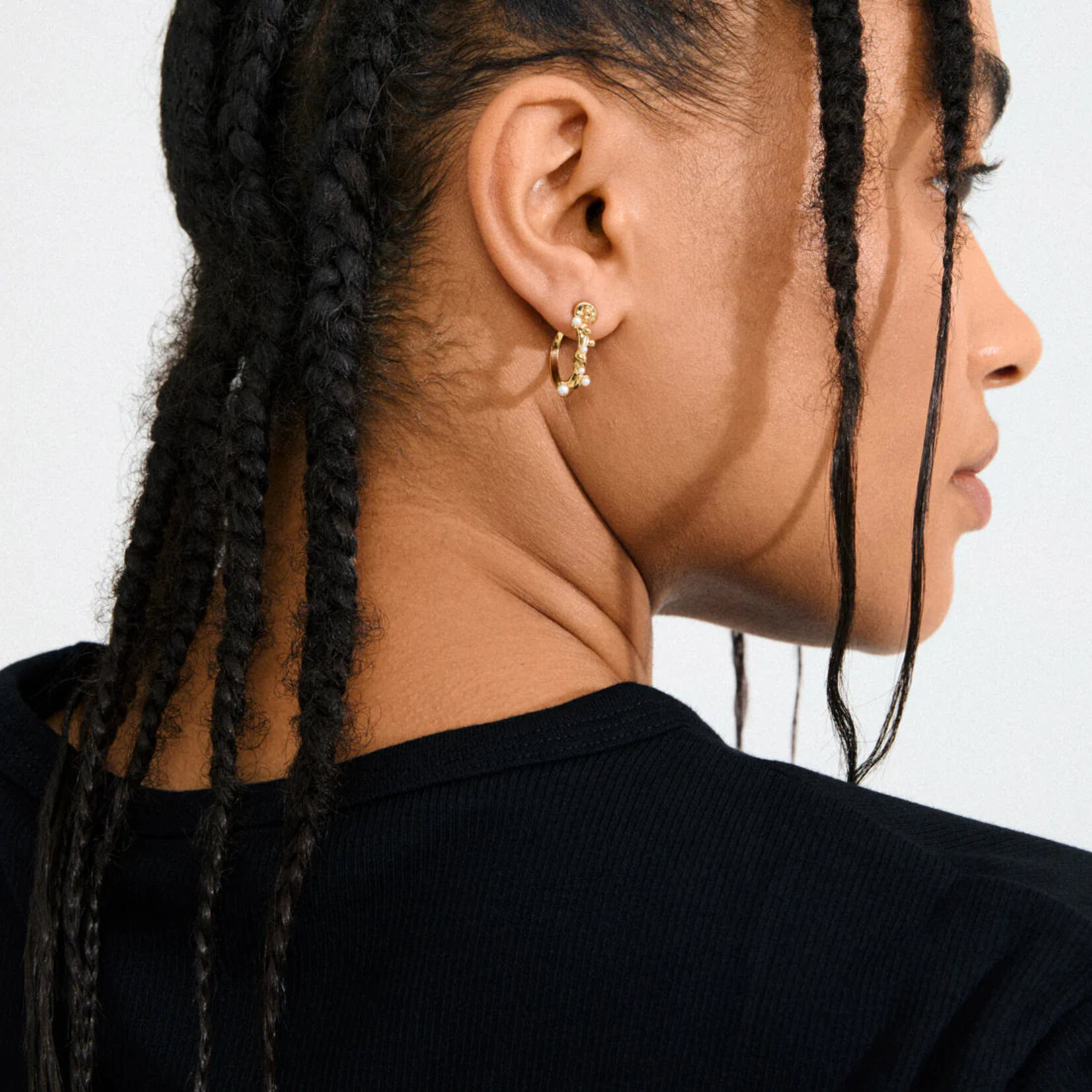 Pilgrim Hadley Boucles D'oreilles Recyclé - Gold Plated