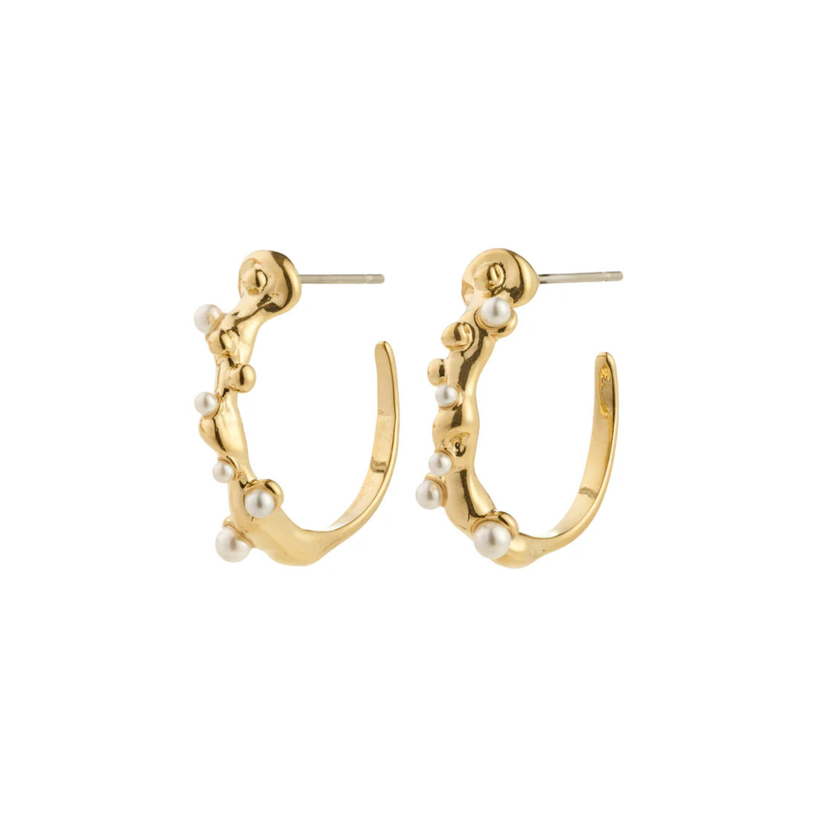 Pilgrim Hadley Boucles D'oreilles Recyclé - Gold Plated