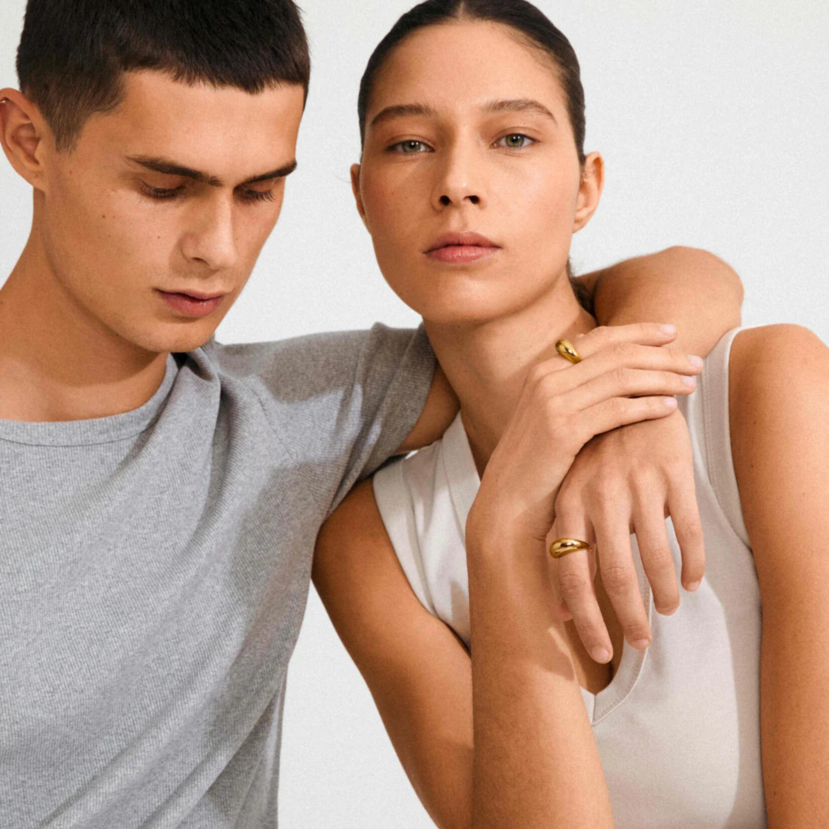 Pilgrim Phase Bague Recyclé - Gold Plated