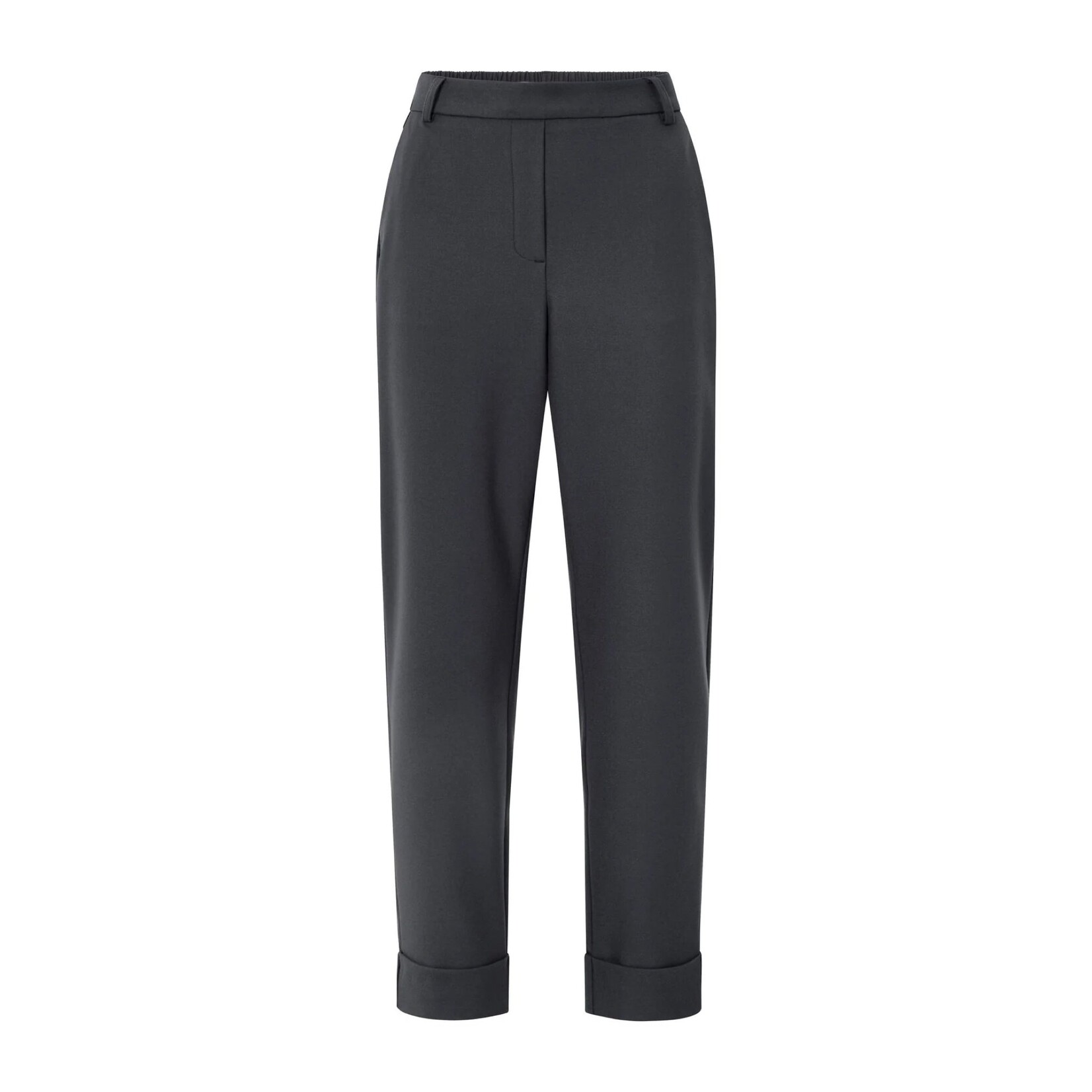 Yaya Pantalon à taille élastique - Oyster Black
