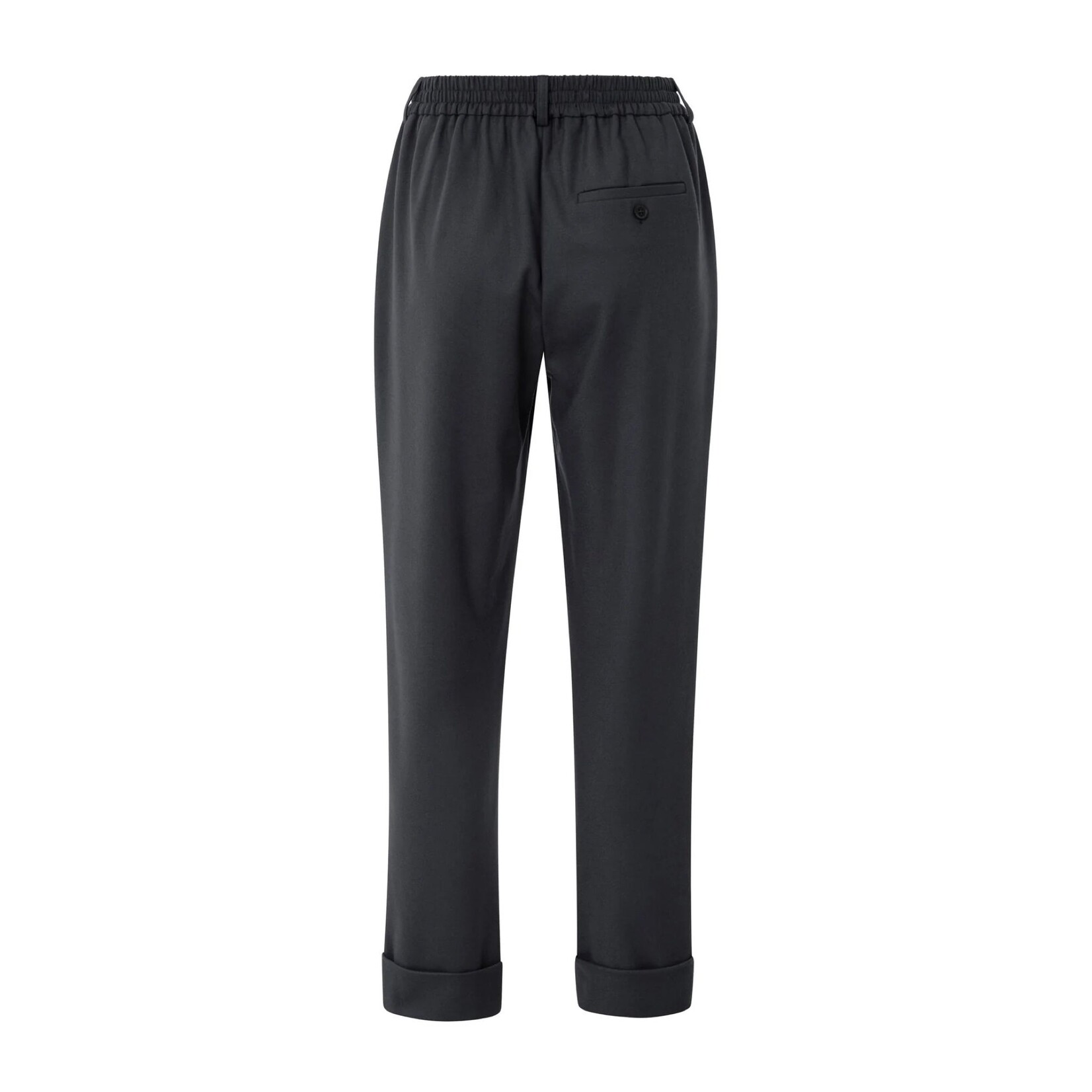 Yaya Pantalon à taille élastique - Oyster Black