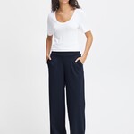Ichi Pantalon Kate Jambe Large - Total Eclipse