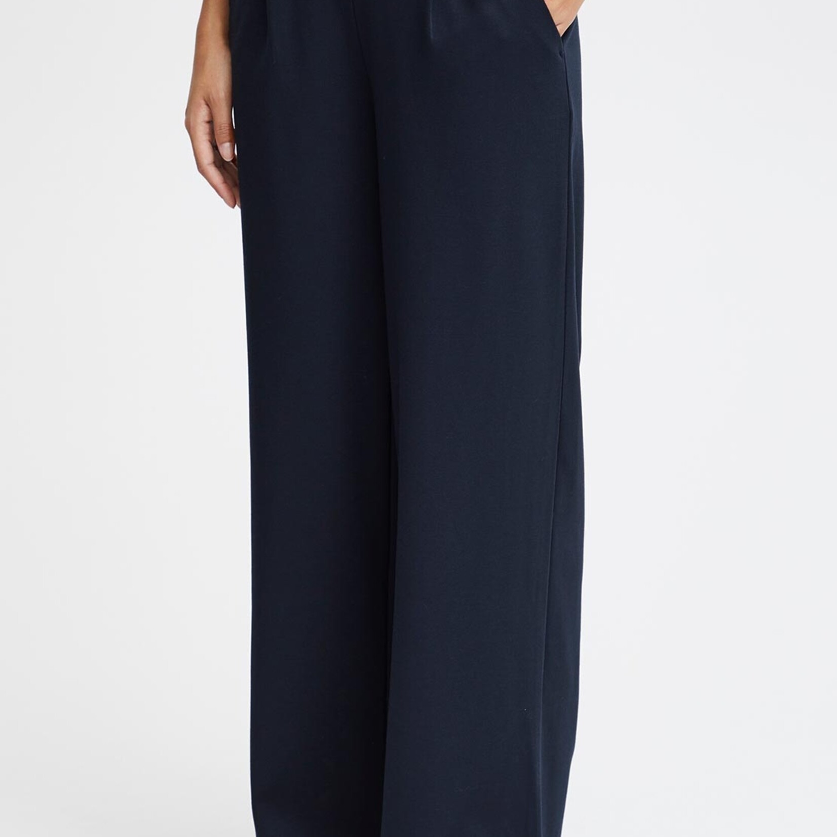 Ichi Pantalon Kate Jambe Large - Total Eclipse