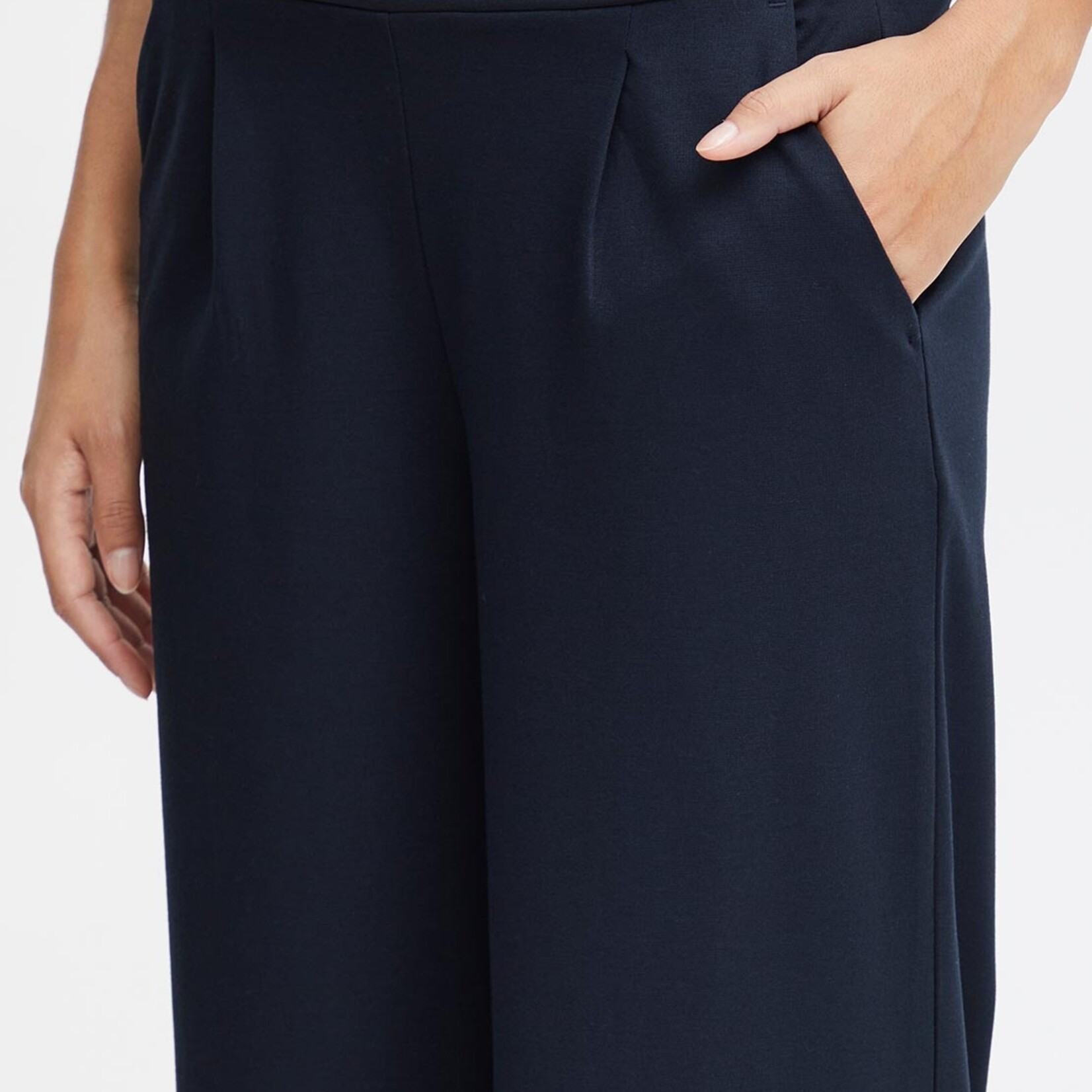 Ichi Pantalon Kate Jambe Large - Total Eclipse