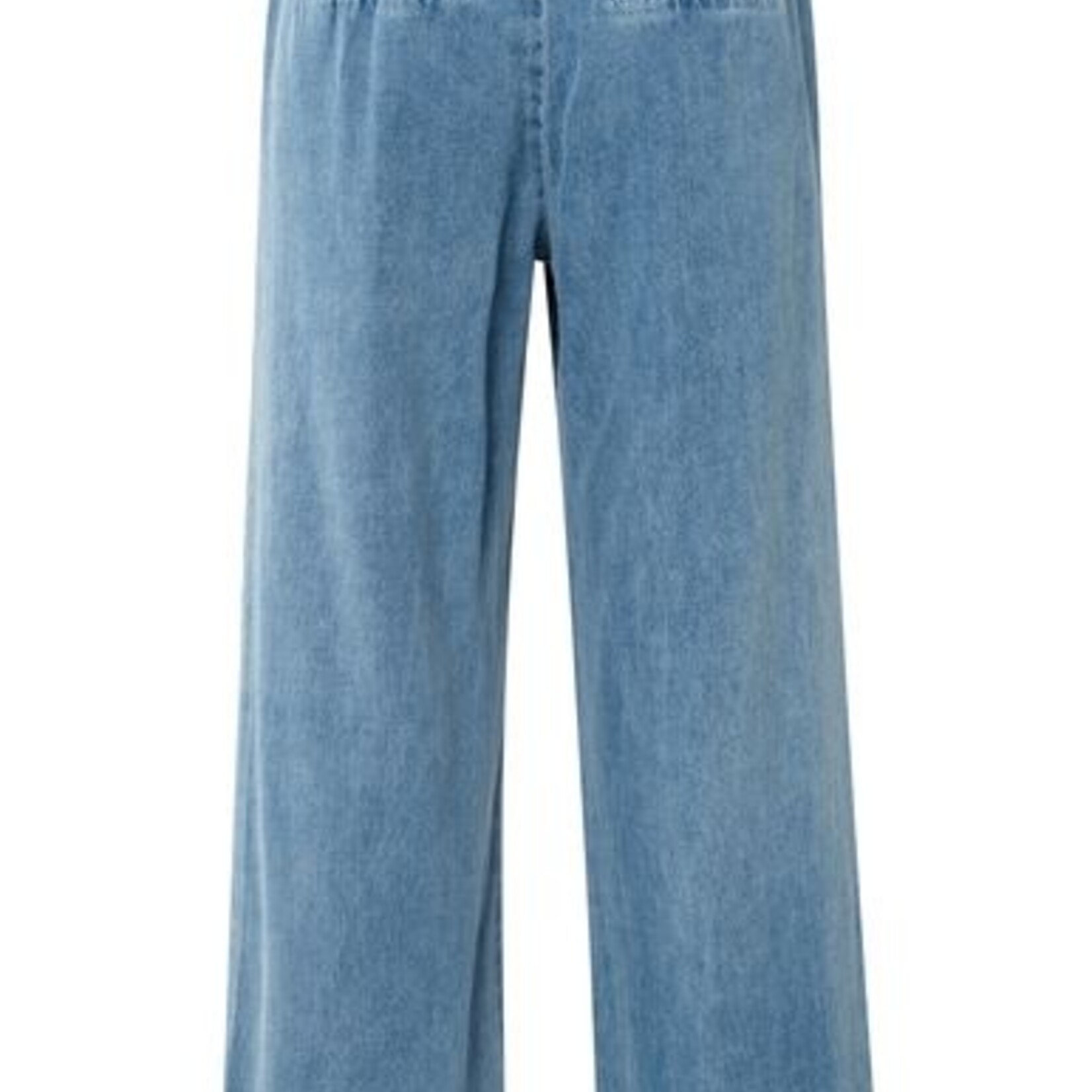 Yaya Pantalon en denim avec coffre au bas - Bleu Denim