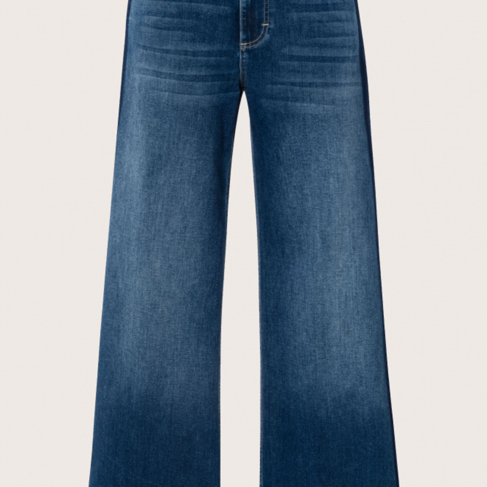 Yaya Jeans jambe large - Dark blue denim