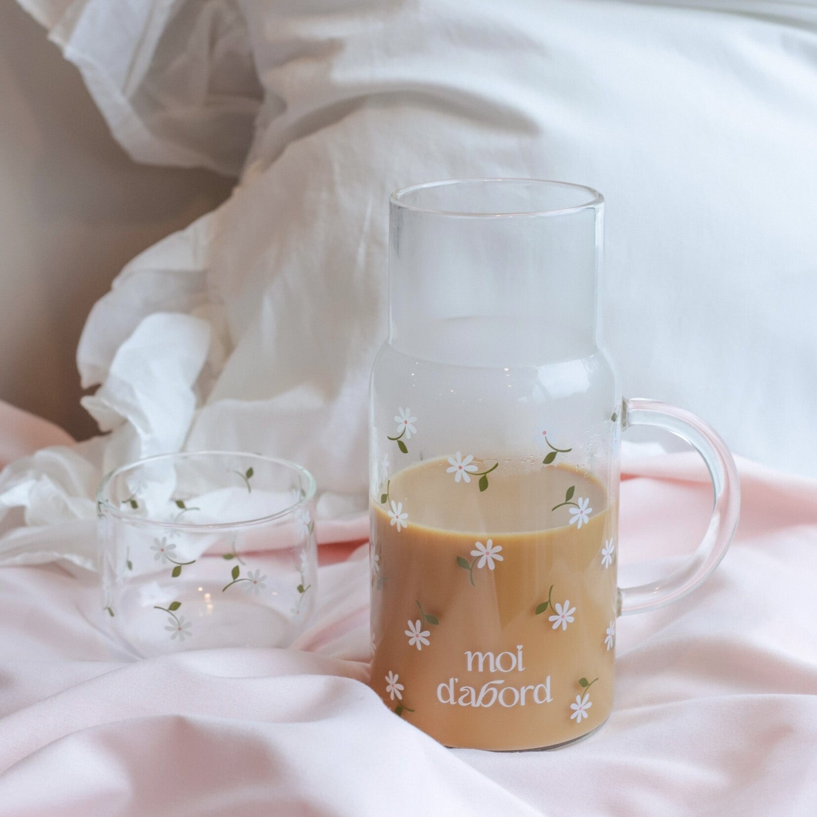 moi d'abord Carafe en verre Marguerite